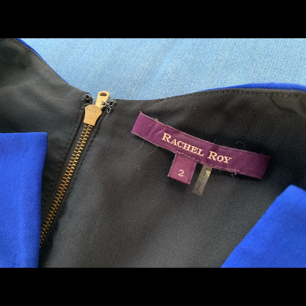Rachel Roy Blue/Black Colorblock Dress - Picture 5 of 12